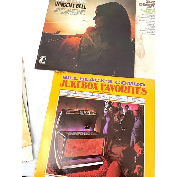 VTG Lot of 10 Vinyl Records LP 60s 70s Conniff Clark Bill Black Jukebox - Picture 3 of 9